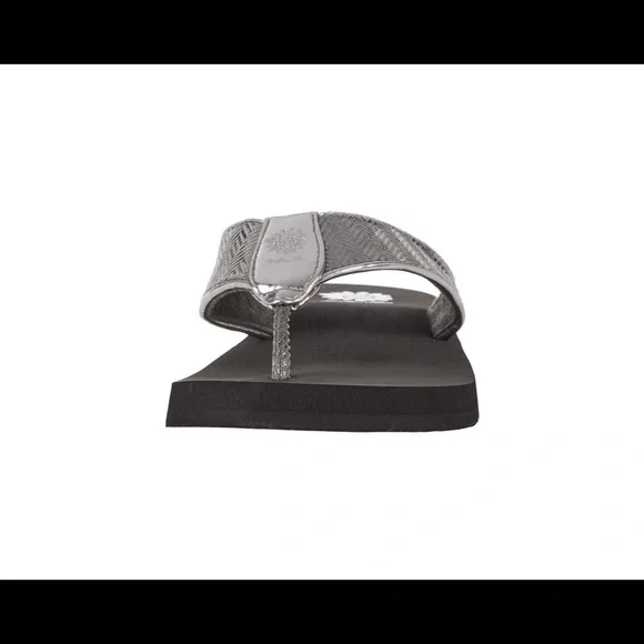 Yellow box flip flops Fahima color pewter medium width New in box - Picture 5 of 6